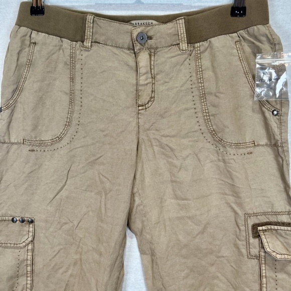 MARRAKECH (ANTHROPOLOGIE), ZIPPED CARGO CROPPED CARPIS. NWOT - Picture 2 of 6